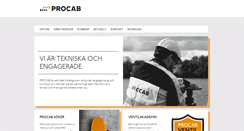 Desktop Screenshot of procab.se
