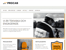 Tablet Screenshot of procab.se